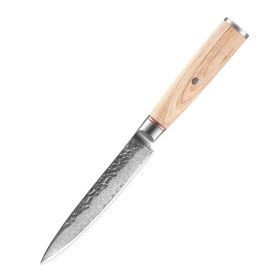 Damascus Steel Hand Kitchen Knife (Option: 5inch knife)