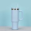 1200ml Stainless Steel Mug Coffee Cup Thermal Travel Car Auto Mugs Thermos 40 Oz Tumbler with Handle Straw Cup Drinkware New In