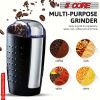 5 Core Coffee Grinder ‚Ä¢ 85 Gram Or 3 Ounces / 12 Cup Capacity ‚Ä¢ One-Touch Automatic Electric Bean Spice Grinding Machine ‚Ä¢ 150W Copper Motor ‚Ä¢